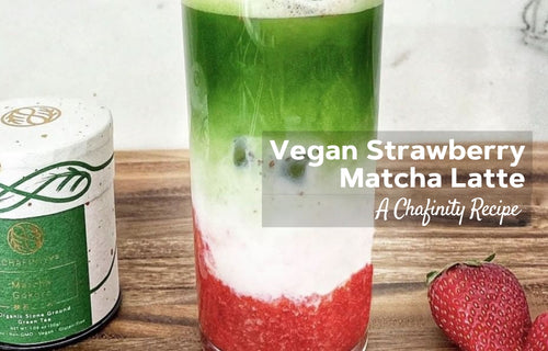 Vegan Strawberry Matcha Latte