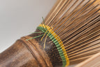 Shin Kazuho Chasen in Kuro Bamboo (Green/Gold String)