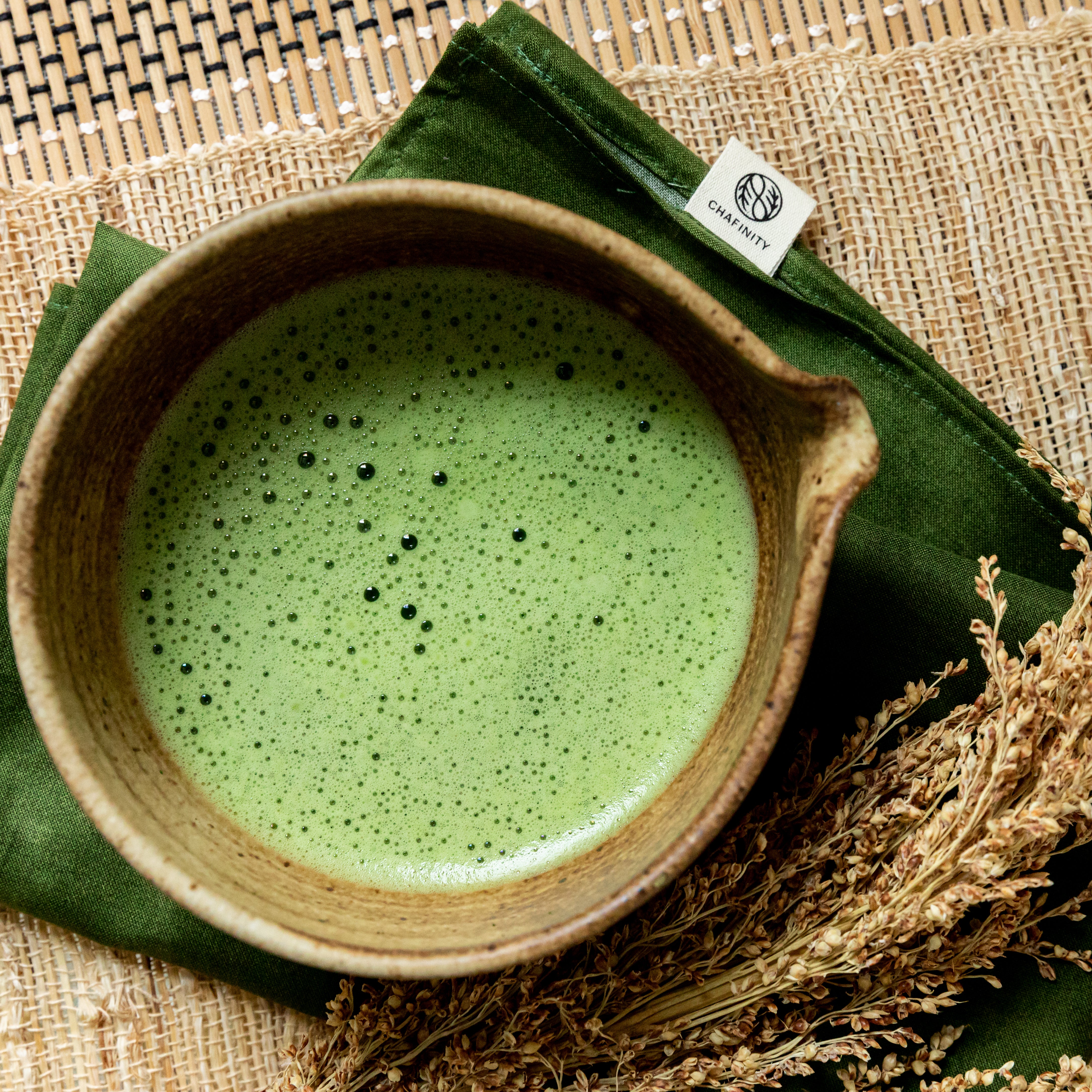fouet à thé matcha chasen artisanal série noir & vert - Kumiko Matcha